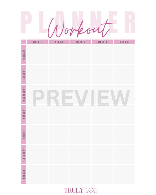 TYS - Workout Planner 1