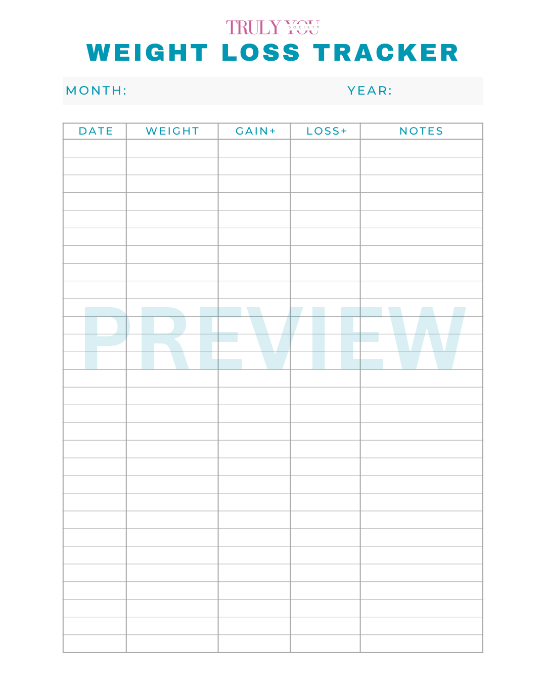 TYS - Weight loss Tracker