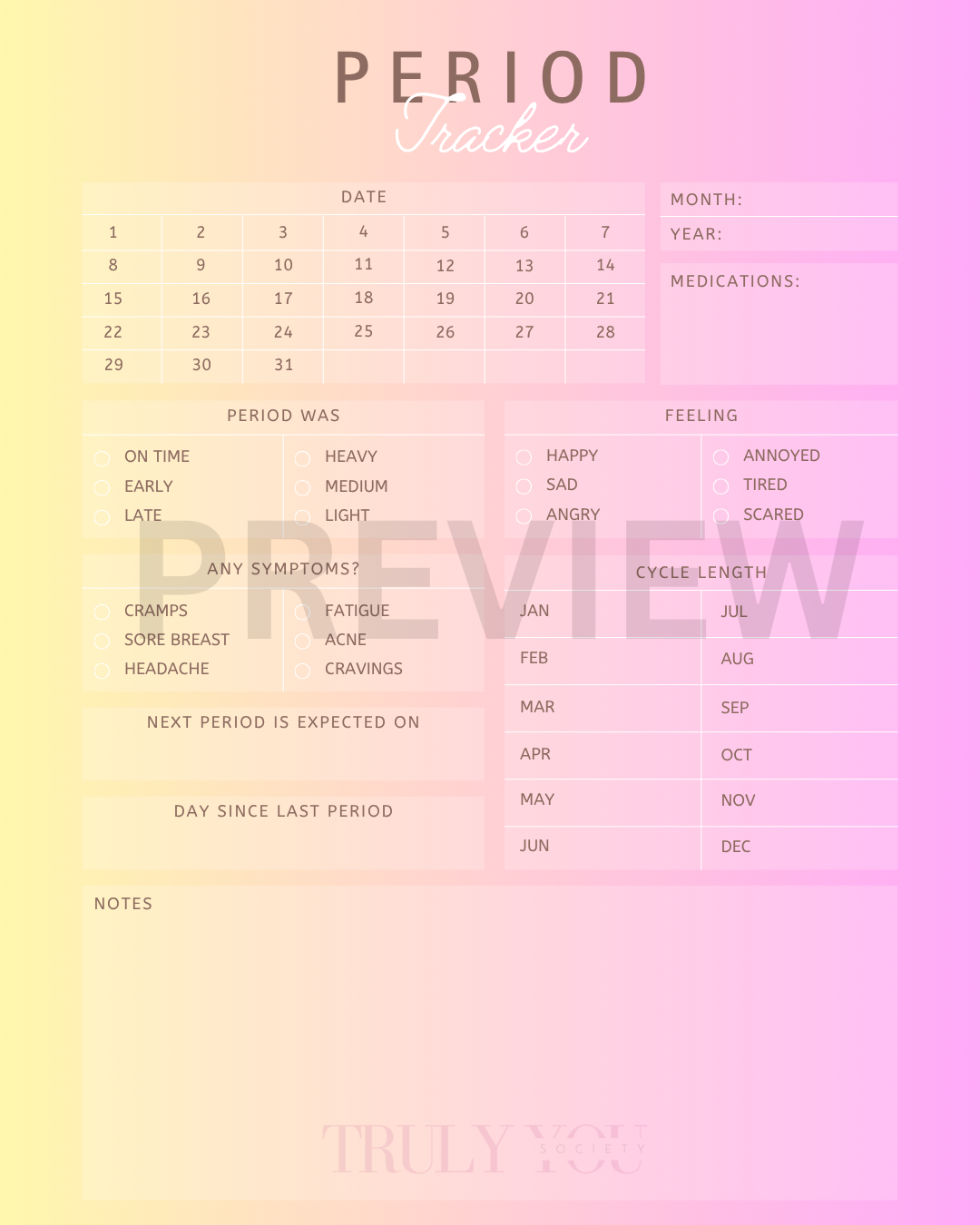 TYS - Period Tracker