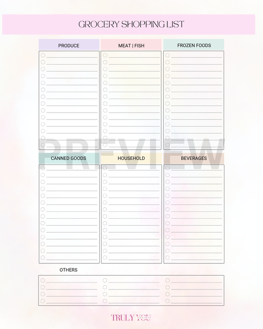 Grocery List Planner