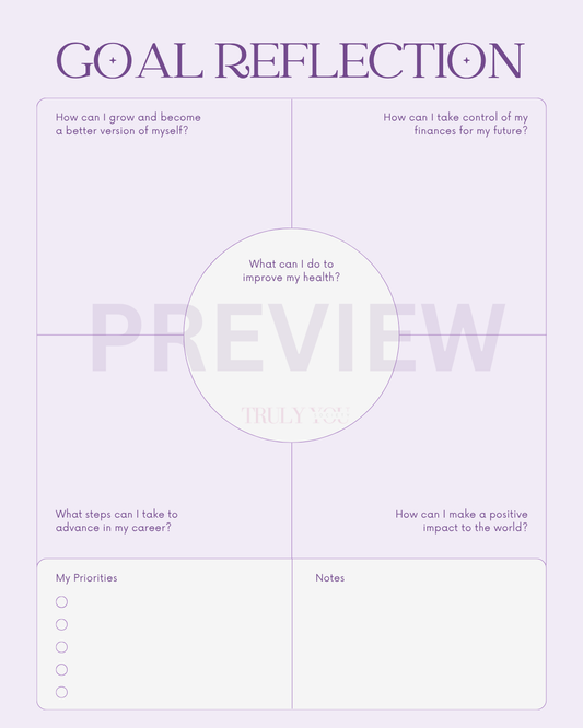TYS - Goal Reflection Sheet