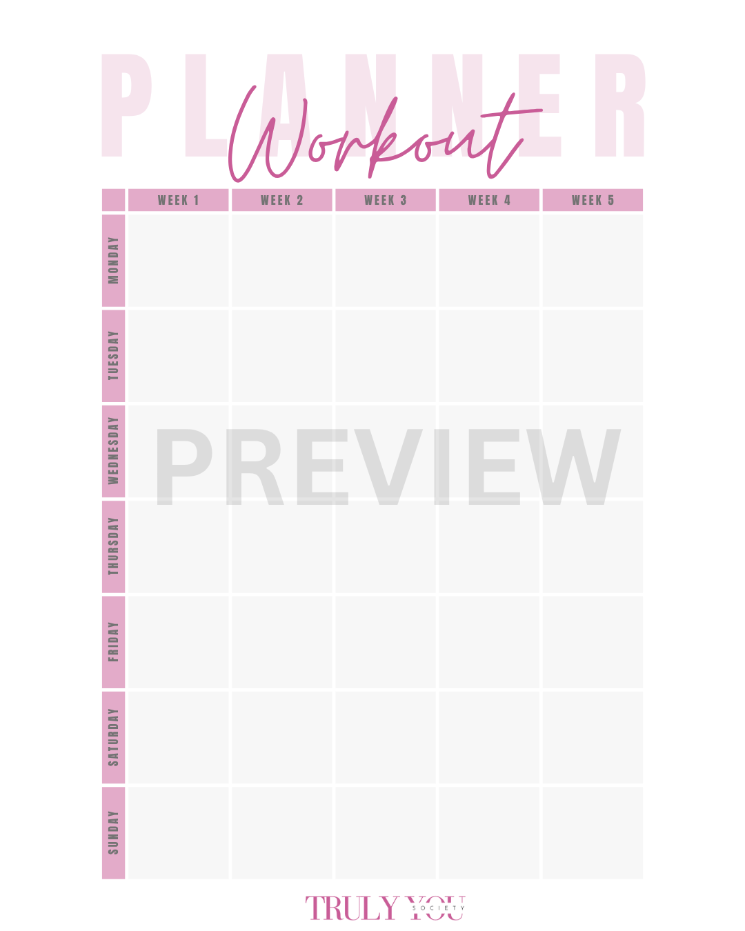 TYS - Workout Planner 1