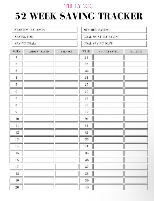 TYS - Savings Tracker