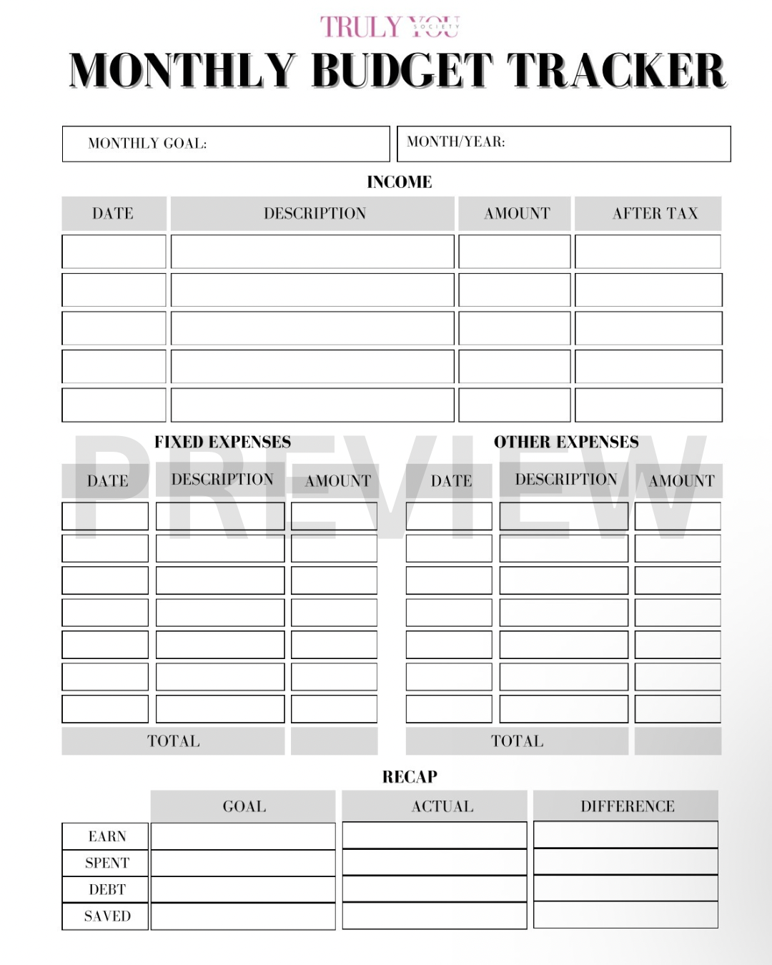 TYS - Budget Tracker