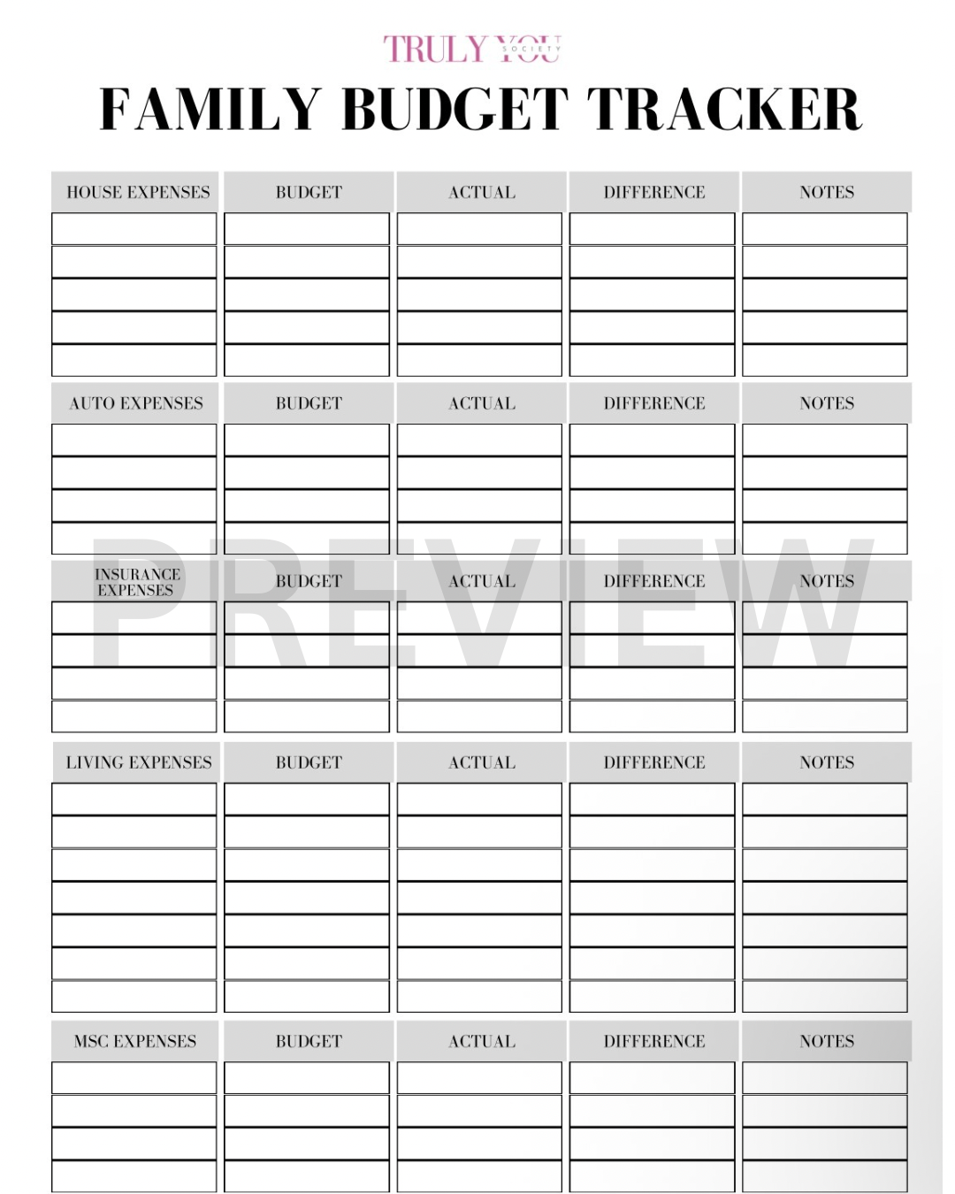 TYS - Family Budget Tracker
